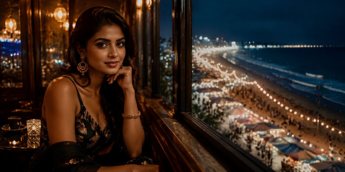 কক্সবাজার সমুদ্র সৈকতে মোবাইলে স্পোর্টস বেটিং উপভোগ করছেন একজন ব্যবহারকারী
